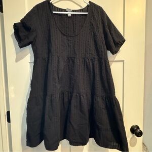 A New Day Black Tiered Dress - Size Large